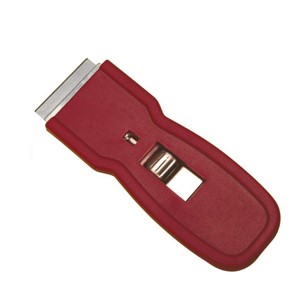 Инвентарь для уборки и мытья полов -  UCTEM-PLAS Cкребок пластиковый карманный, с лезвием размер 4 см