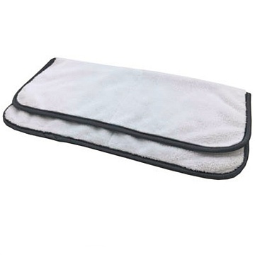 Производители -  TORNADO Салфетка из микрофибры 40х40 см, белая с черной окантовкой