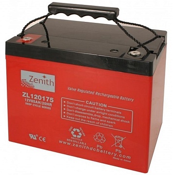 Гелевые аккумуляторы - Аккумулятор тяговый  ZENITH ZL120175