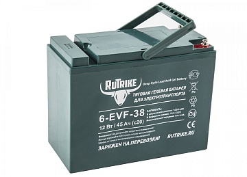 Гелевые аккумуляторы - Аккумулятор тяговый  RuTrike 6-EVF-38
