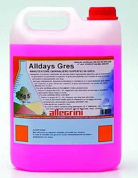 Химические средства Allegrini - Моющее средство для пола  Allegrini ALLDAYS GRES, 5 кг*4