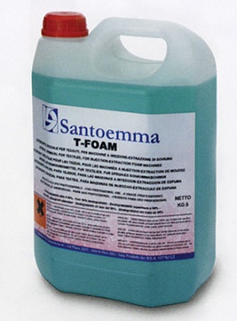 Средства для моющих пылесосов - Химия для чистки ковров  Santoemma T-FOAM, 5 л 