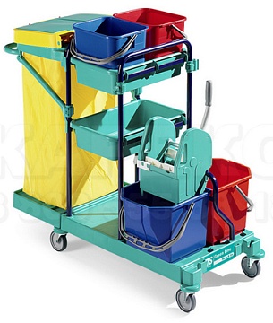 Производители - Многофункциональная уборочная тележка  TTS GREEN 150