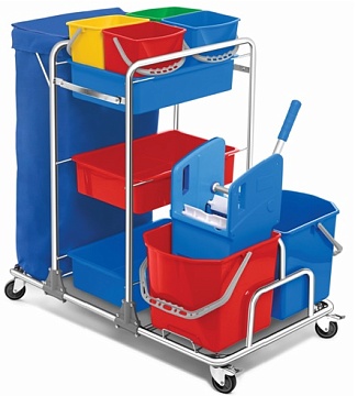 Уборочные тележки Baiyun - Многофункциональная уборочная тележка  Baiyun 26BC/1