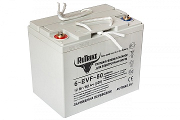 Производители - Аккумулятор тяговый  RuTrike 6-EVF-80 RT