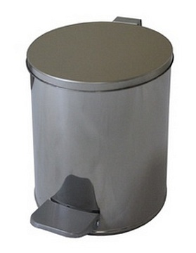 Производители -  TITAN Урна с педалью 7 л хром