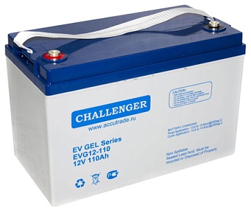 Гелевые аккумуляторы - Аккумулятор тяговый  CHALLENGER EVG12-110