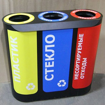 Урны для раздельного сбора мусора - Урна для раздельного сбора мусора  SKS Альтернатива-3